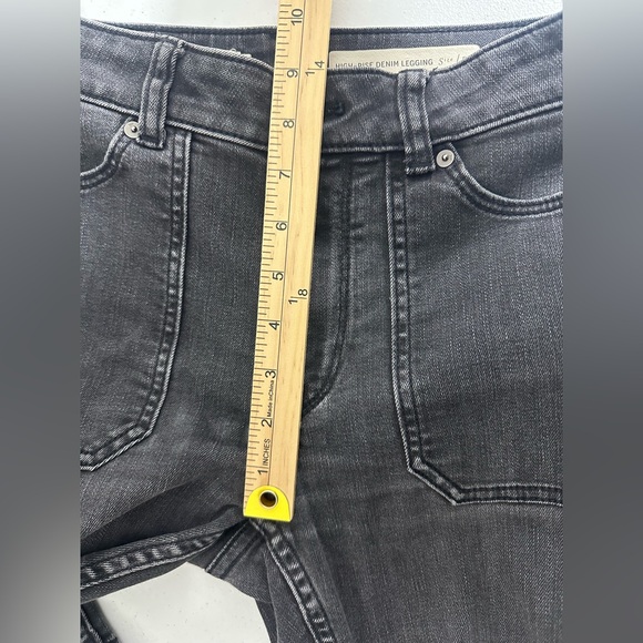 PILCRO & THE LETTERPRESS Sz 27 Jeans High-Rise Ankle Zip Denim Legging Pockets - Picture 14 of 15